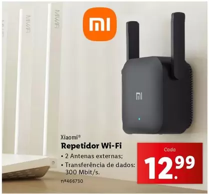 Oferta de Xiaomi - repetidor Wi-Fi por 12,99€ em Lidl