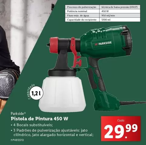 Oferta de Parkside - Pistola De Pintura 450 W por 29,99€ em Lidl