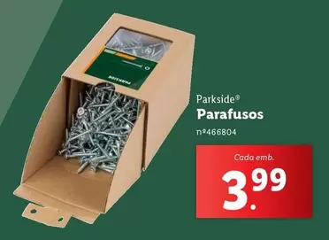 Oferta de Parkside Parafusos por 3,99€ em Lidl