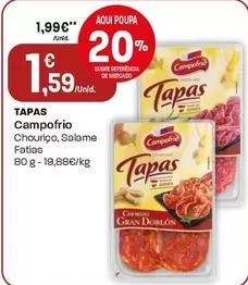 Oferta de Campofrio - Tapas por 1,59€ em Intermarché