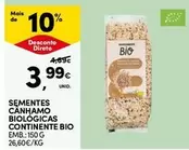 Oferta de Sementes Canhamo Biologicas Continente Bio por 3,99€ em Continente