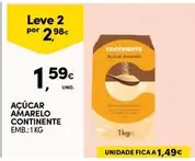 Oferta de Continente - Acucar Amarelo por 1,59€ em Continente