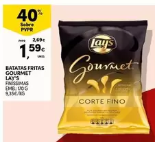 Oferta de Lay's - Batata Fritas Gourmet por 1,59€ em Continente