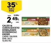 Oferta de Knorr - Caldo 16 Cubos (exceto Embalagem Economica) por 2,49€ em Continente