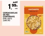 Oferta de Continente - Cereais Bolas De Mel por 1,99€ em Continente