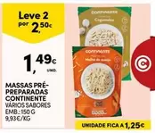 Oferta de Continente - Massas Préparadas por 1,49€ em Continente