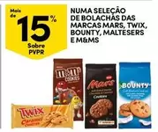 Oferta de Mars - Numa Selecao De Bolachas Das Marcas , Twix, Bounty, Maltesers E M&Msem Continente