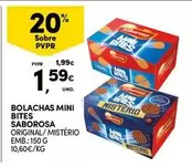 Oferta de Saborosa - Bolachas Mini Bites por 1,59€ em Continente