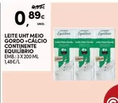 Oferta de Continente - Leite UHT por 0,89€ em Continente