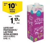 Oferta de Nova Açores - Leite Uht Pastagem S/Lactose por 1,17€ em Continente