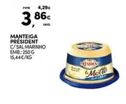 Oferta de Président - Manteiga por 3,86€ em Continente