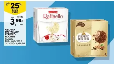 Oferta de Raffaello - Geado//Ferrero Rocher por 3,99€ em Continente