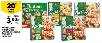 Oferta de Buitoni - Mini Pizzas por 3,8€ em Continente