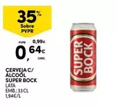 Oferta de Super Bock - Cerveja C/ Alcool por 0,64€ em Continente