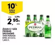 Oferta de Pedras - Água C/Gas  Salgadas por 2,95€ em Continente