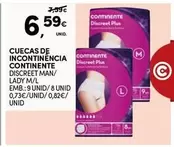 Oferta de Continente - Cuecas De Incontinencia por 6,59€ em Continente