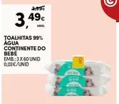 Oferta de Continente - Toalhitas 99% por 3,49€ em Continente