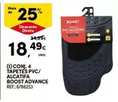 Oferta de Boost - Conj. 4 Tapetes Pvc/Alcatifa Advance por 18,49€ em Continente