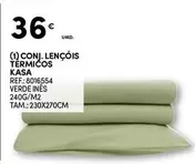 Oferta de Kasa - Conj. Lençois Termicos por 36€ em Continente