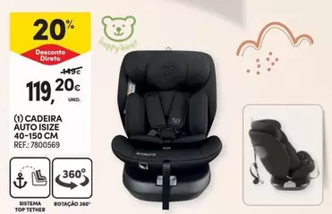 Oferta de Cadeira Auto Isize por 119,2€ em Continente