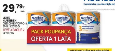 Oferta de Nutribén - Leite por 29,79€ em Continente