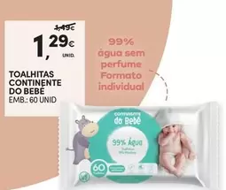 Oferta de Continente - Toalhitas por 1,29€ em Continente