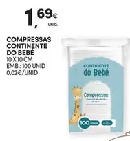 Oferta de Continente - Compressas  Do Bebe por 1,69€ em Continente