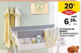 Oferta de Toalha De Banho por 6,39€ em Continente