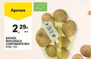 Oferta de Continente Bio - Batata Biologica por 2,29€ em Continente