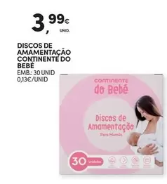 Oferta de Continente - Discos De Amamentação  Do Bebe por 3,99€ em Continente