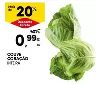 Oferta de Couve Coração por 0,99€ em Continente