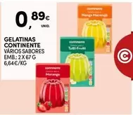 Oferta de Continente - Gelatinas por 0,89€ em Continente