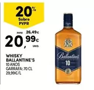 Oferta de Ballantine's - Whisky por 20,99€ em Continente