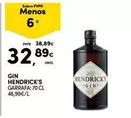 Oferta de Hendrick's - Gin por 32,89€ em Continente