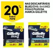 Oferta de Gillette - Nas Descartaveis Blue2em Continente