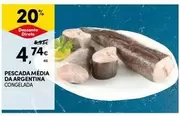 Oferta de Pescada Media Da Argentina por 4,74€ em Continente