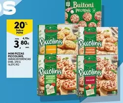 Oferta de Buitoni - Mini Pizzas Piccolinis por 3,8€ em Continente