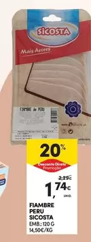 Oferta de Fiambre Peru por 1,74€ em Continente