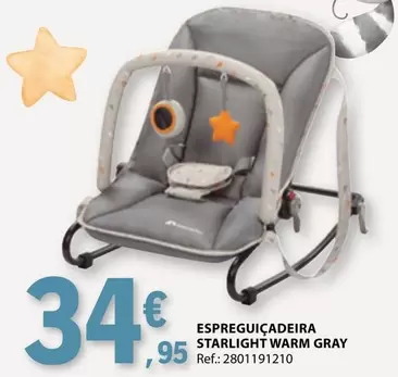 Oferta de Espreguicadeira Starlight Warm Gray por 34,95€ em E.Leclerc