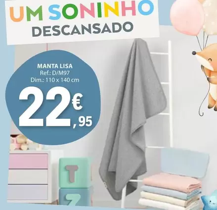 Oferta de Dim - Manta Lisa por 22,95€ em E.Leclerc