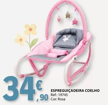 Oferta de Espreguicadeira Coelho por 34,9€ em E.Leclerc