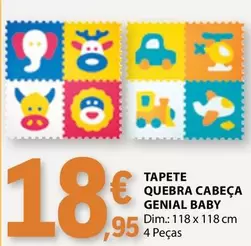 Oferta de Dim - Tapete Quebra Cabeca Genial Baby por 18,95€ em E.Leclerc