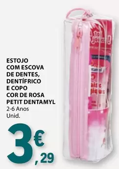 Oferta de .Com - Estojo Com Escova De Dentes, Dentifrico E Copo por 3,29€ em E.Leclerc