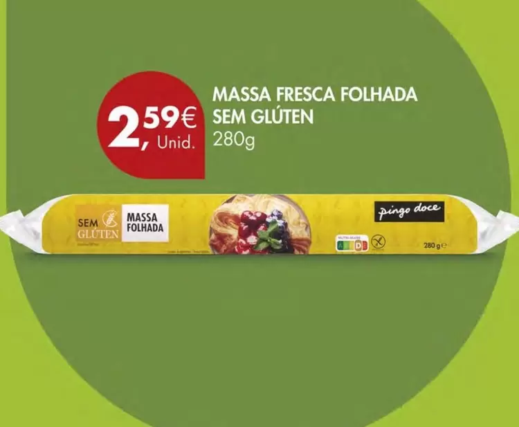 Oferta de Pingo doce - Massa Fresca Folhada por 2,59€ em Pingo Doce