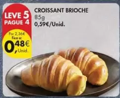 Oferta de A+ - Croissant Brioche por 0,48€ em Pingo Doce