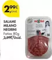 Oferta de Salame Milano por 2,99€ em Pingo Doce