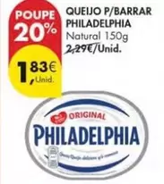 Oferta de Philadelphia - Queijo P/ Barrar por 1,83€ em Pingo Doce