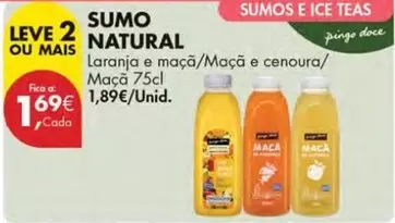 Oferta de Pingo doce - Sumos por 1,69€ em Pingo Doce