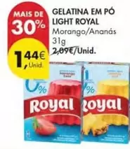 Oferta de Royal - Gelatina Em Po Light por 1,44€ em Pingo Doce