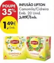 Oferta de Lipton - Infusão por 1,49€ em Pingo Doce